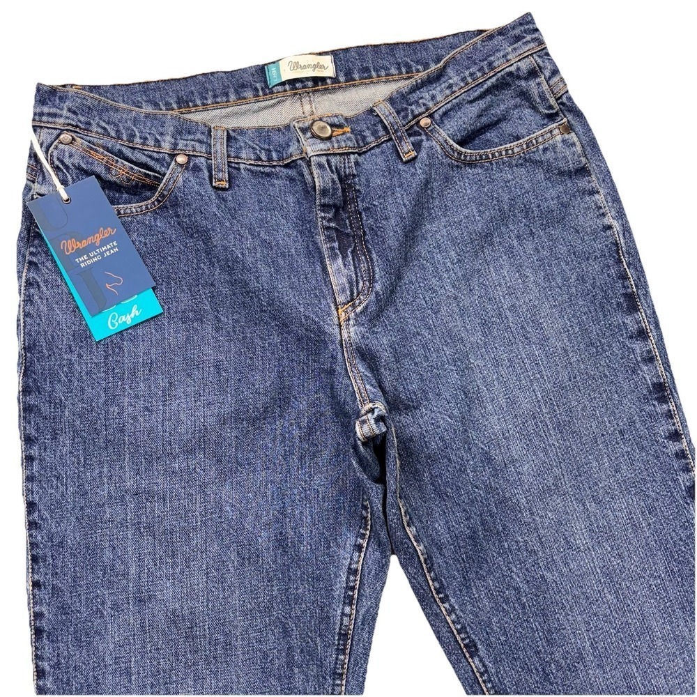 Wrangler Cowgirl Cut Jeans Women's 13/14 x 34 Blue Denim Western Rodeo NEW